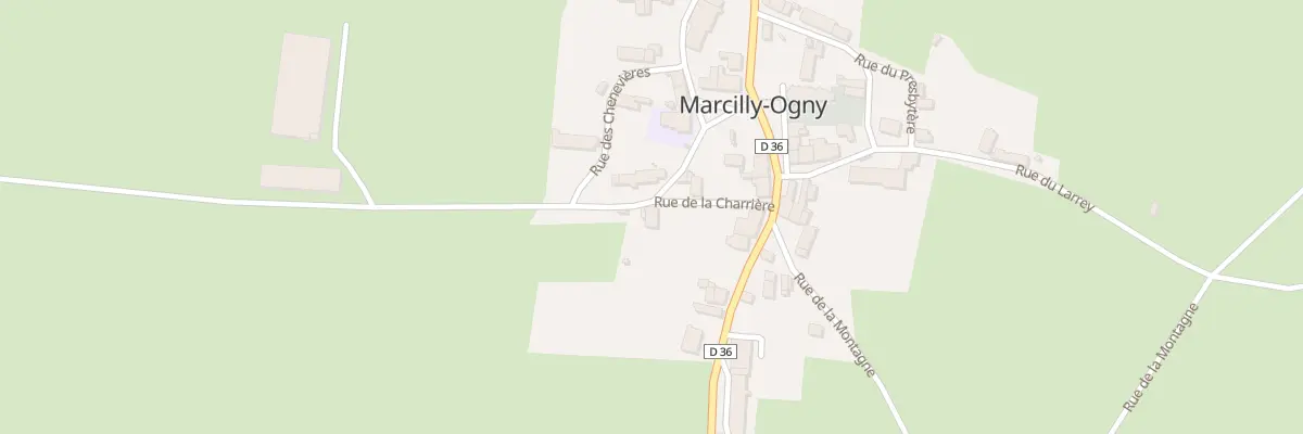 Plan du 1 Rue des Prés Corbeaux à Marcilly-Ogny