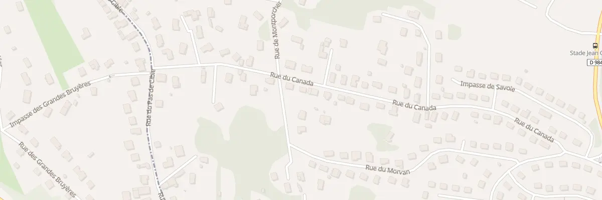 Plan du 83 Rue du Canada au Creusot