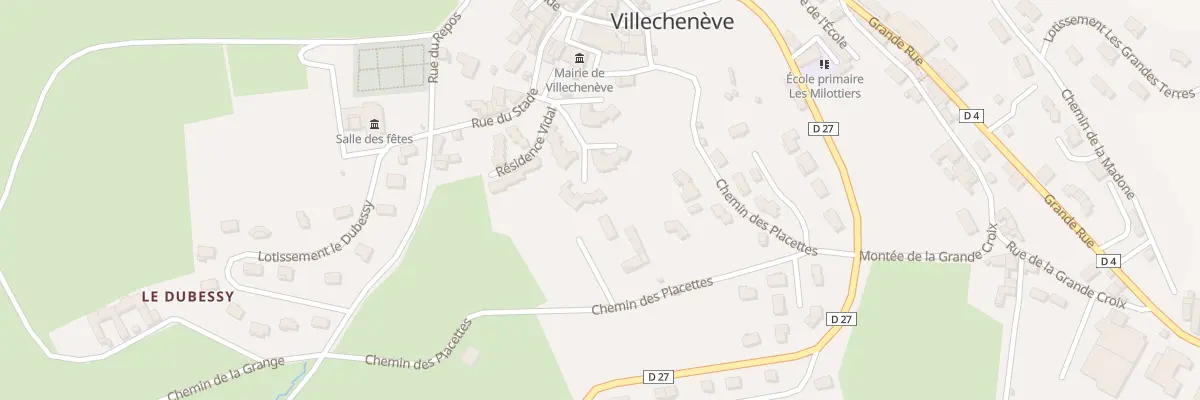 Plan du 5343 Res Vidal à Villechenève