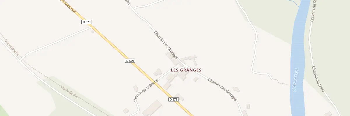 Plan du 435 Che des Granges à Vogüé