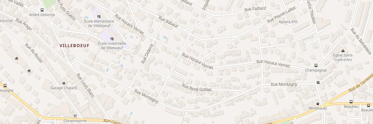 Plan du 38 Rue Horace Vernet à Saint-Étienne