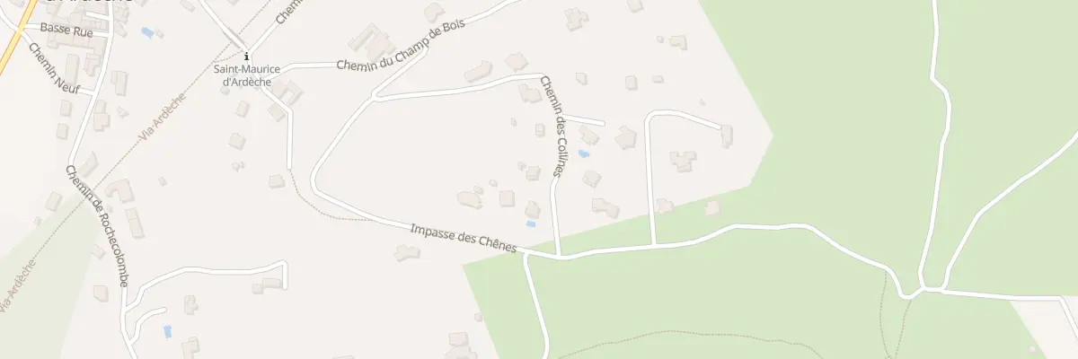Plan du 350 Che des Collines à Saint-Maurice-d’Ardèche