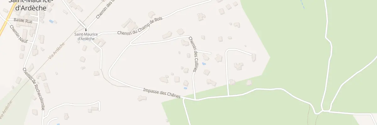 Plan du 300 Che des Collines à Saint-Maurice-d’Ardèche