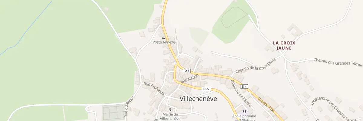 Plan du 168 Grande Rue à Villechenève