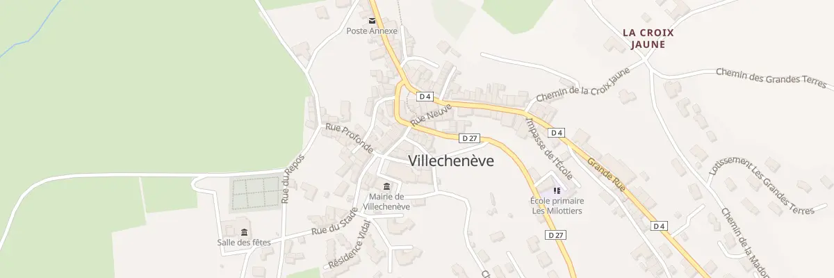 Plan du 5161 Pl du Monument à Villechenève