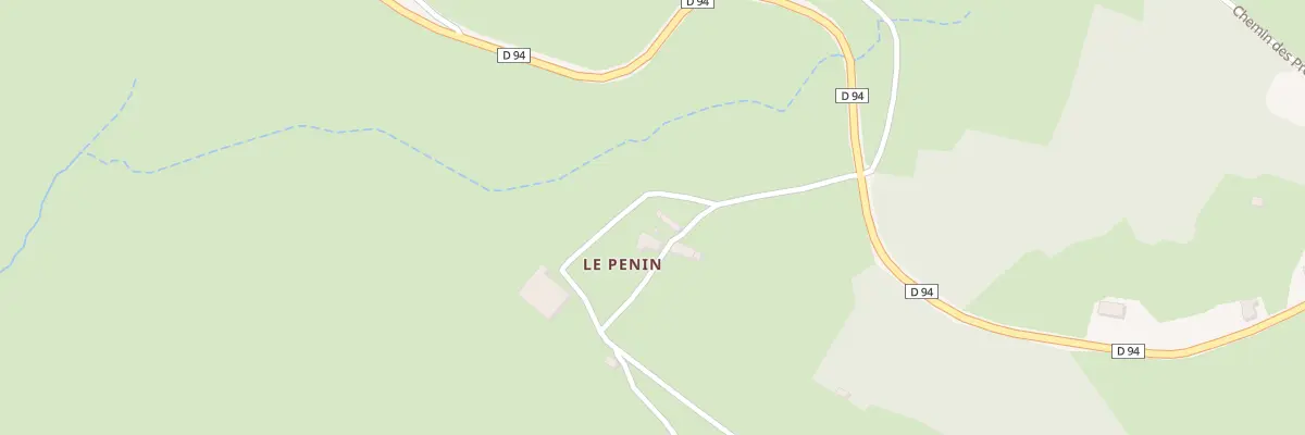 Plan du 5093 Le Penin à Meaux-la-Montagne