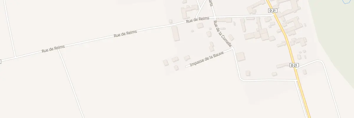 Plan du 6 L’Entree de la Bauve à Vaudesincourt