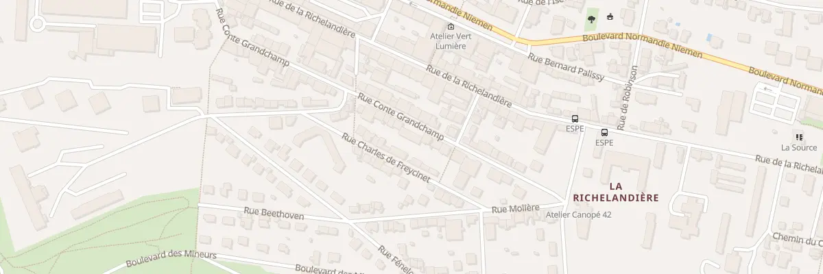 Plan du 42B Rue Conte Grandchamp à Saint-Étienne