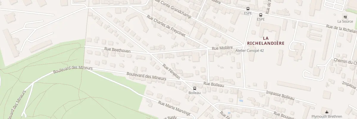 Plan du 27 Rue Molière à Saint-Étienne