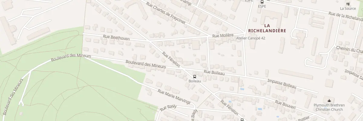 Plan du 11 Rue Fenelon à Saint-Étienne