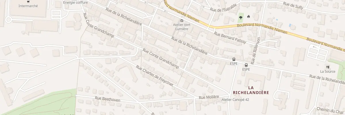 Plan du 63 Rue Conte Grandchamp à Saint-Étienne