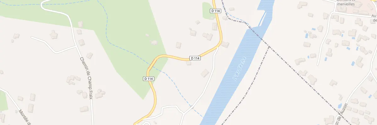Plan du 540 Rte de Vogue à Lanas