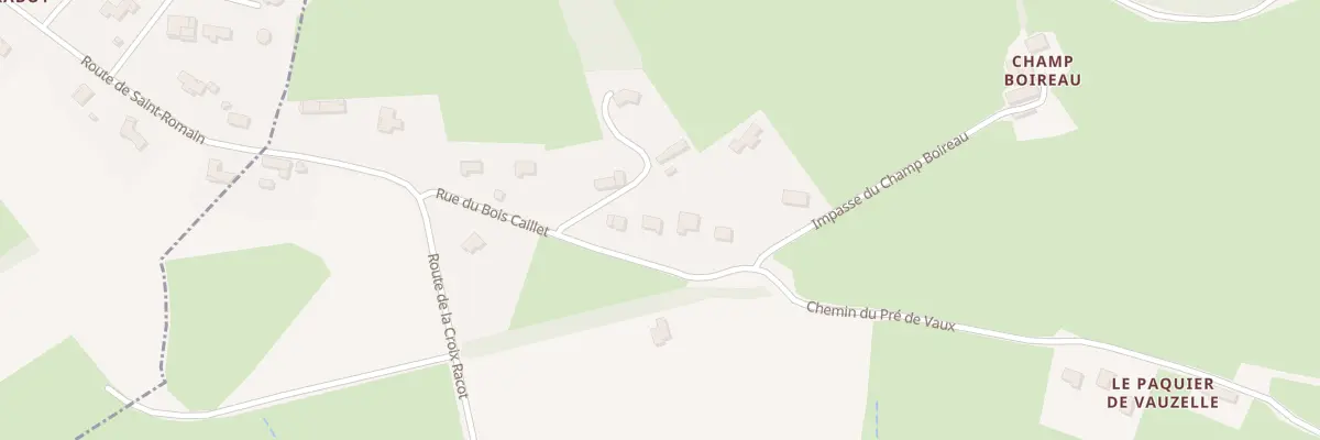 Plan du 169 Rue du Bois Caillet à Saint-Romain-sous-Gourdon