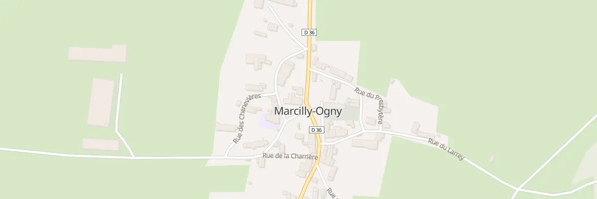 Plan du 2 Pl de la Grande Cour à Marcilly-Ogny