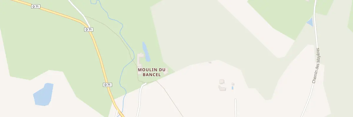 Plan du 166 Che du Moulin du Bancel aux Halles