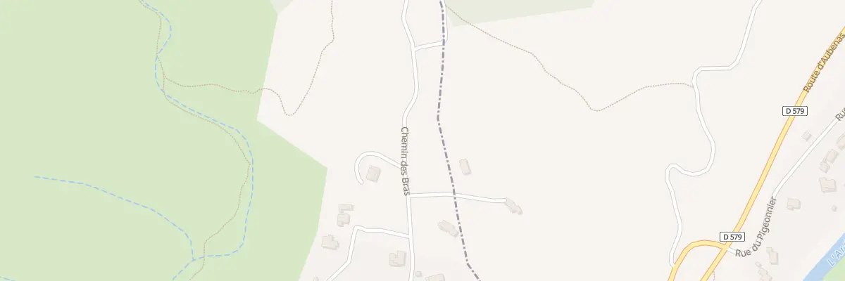 Plan du 560 Les Bras à Lanas