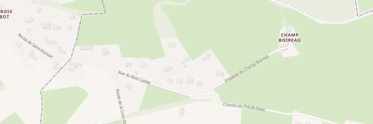 Plan du 82 Imp du Bois Caillet à Saint-Romain-sous-Gourdon