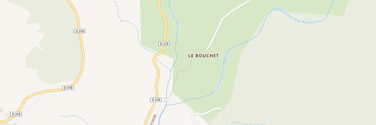 Plan du 5067 Le Bouchet à Genestelle