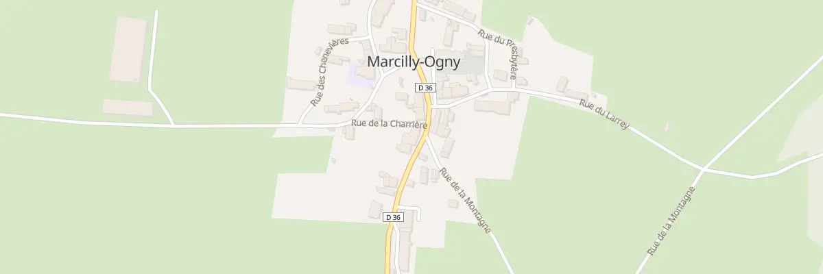 Plan du 1 Rue de la Charrière à Marcilly-Ogny