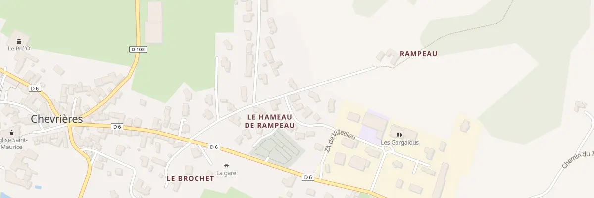 Plan du 2 Lot Hameau de Rampeau à Chevrières