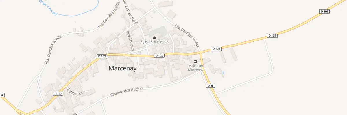 Plan du 38 Rue Principale à Marcenay