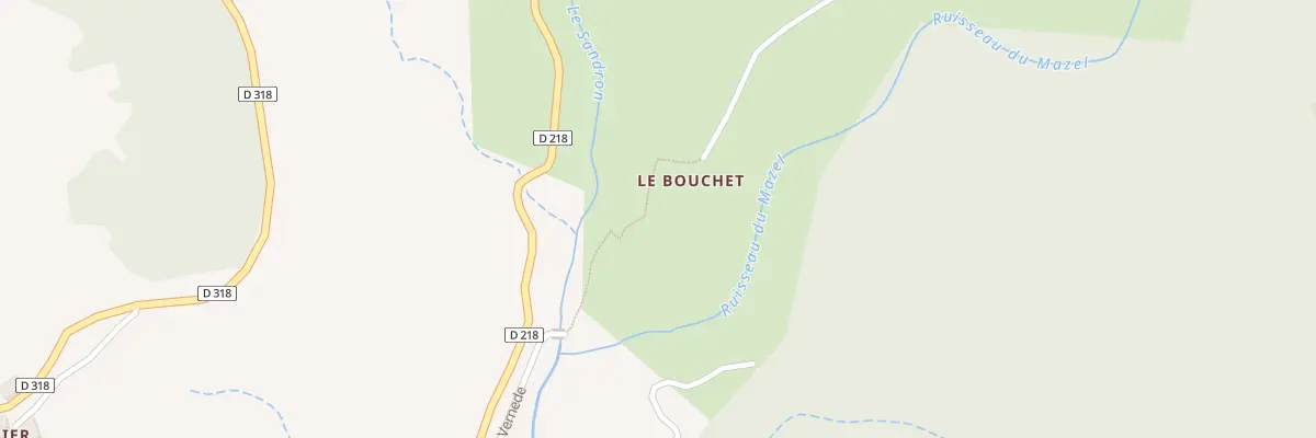 Plan du 5065 Le Bouchet à Genestelle
