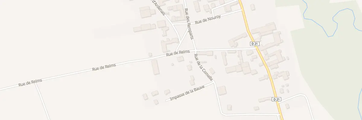 Plan du 7 Rue de Reims à Vaudesincourt