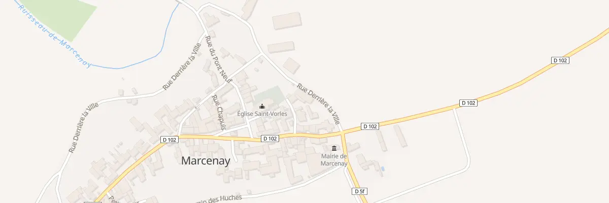 Plan du 6 Rue du Cimetière à Marcenay