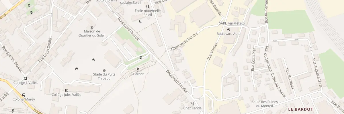 Plan du 33 Rue du Monteil à Saint-Étienne