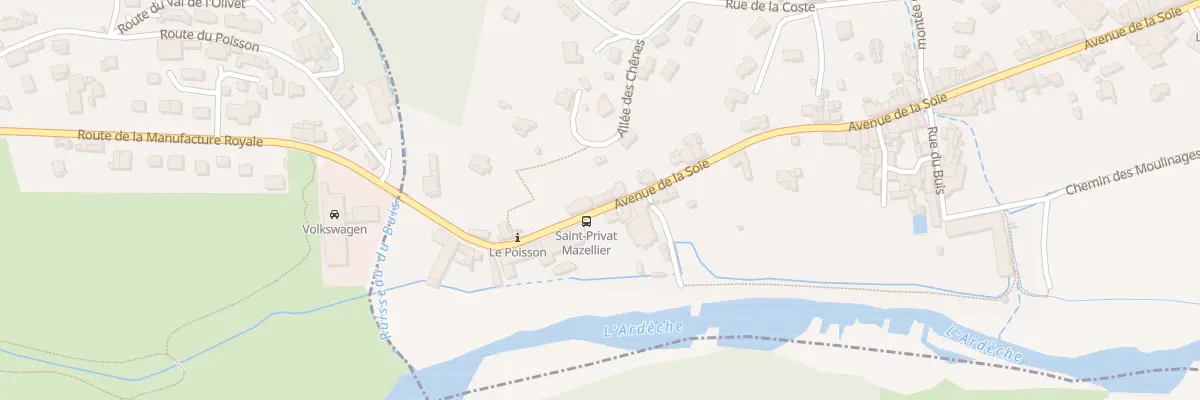 Plan du 5363 Le Poisson à Saint-Privat