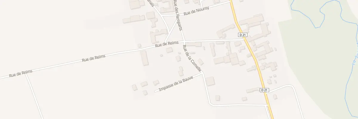 Plan du 1 Rue de la Commelle à Vaudesincourt