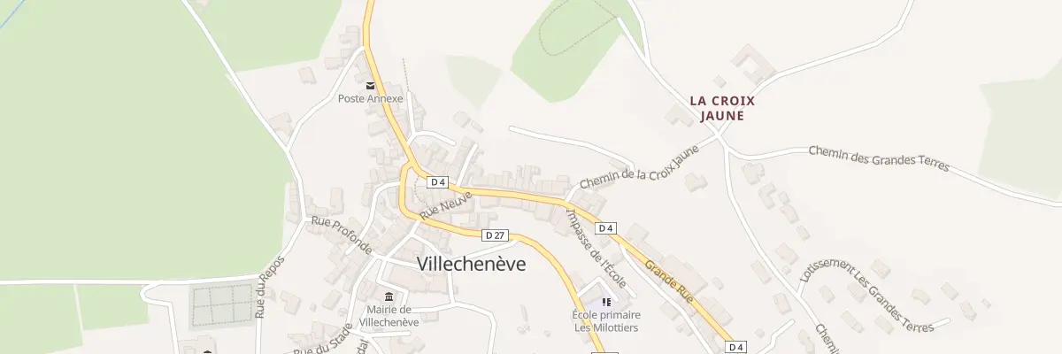 Plan du 5911 Gr Grande Rue à Villechenève