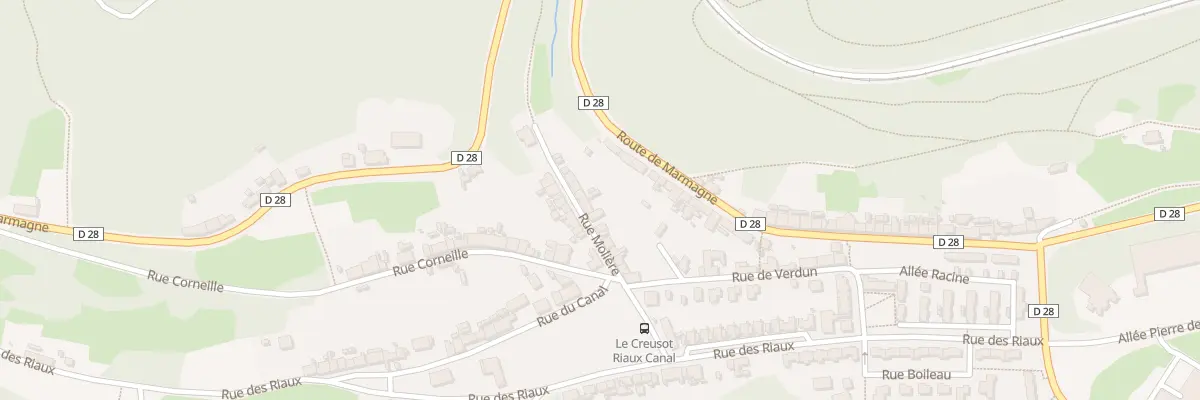 Plan du 14 Rue Molière au Creusot