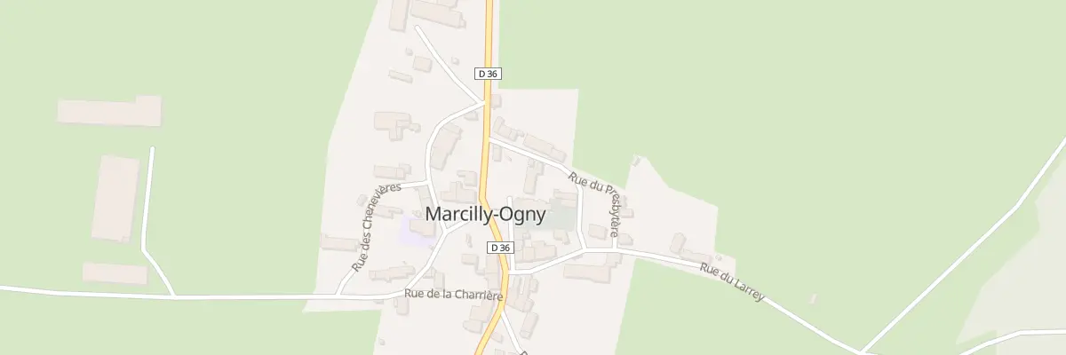 Plan du 2 Rue du Presbytère à Marcilly-Ogny