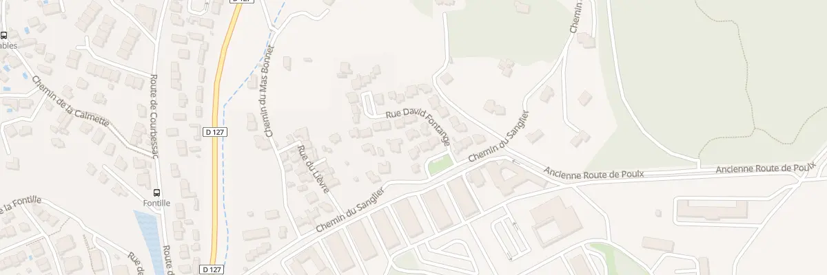 Plan du 9 Rue David Fontanges à Nîmes