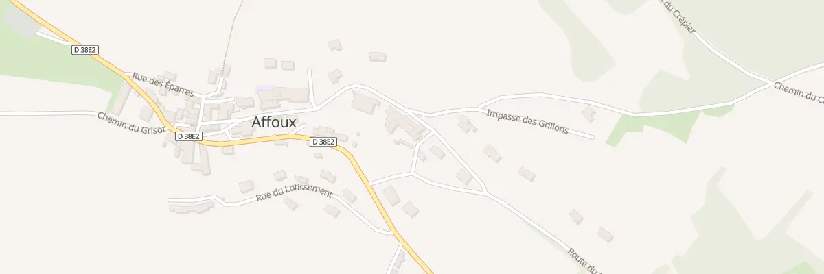 Plan du 5025 Le Bourg à Affoux