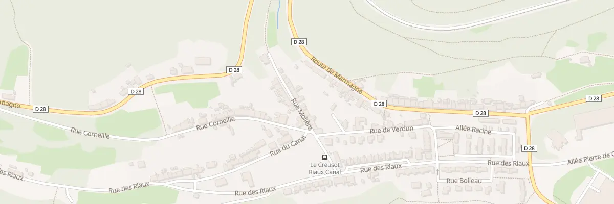 Plan du 12 Rue Molière au Creusot
