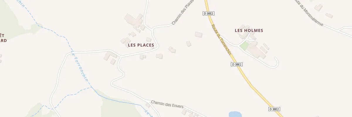 Plan du 241 Che des Places à Affoux