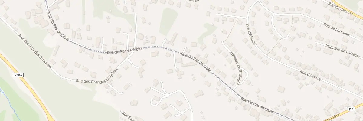 Plan du 94 Rue du Pas de Cible à Montcenis
