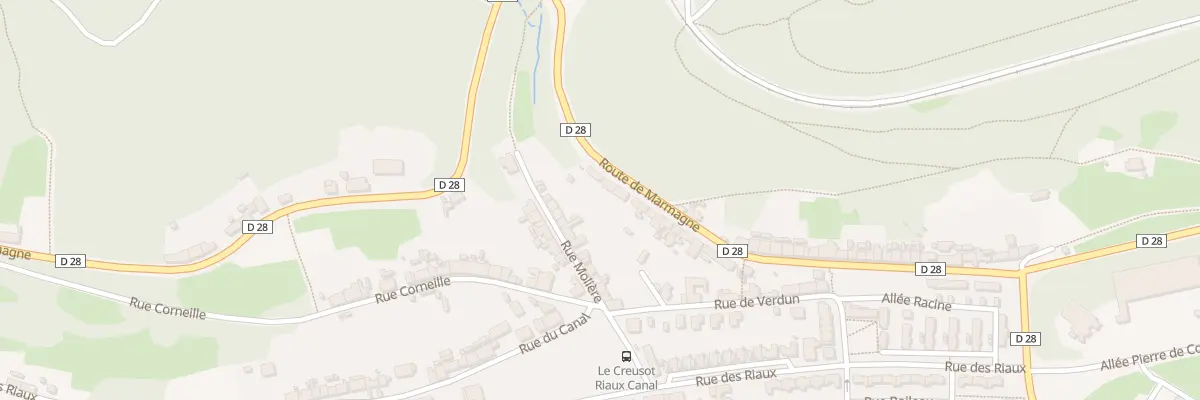 Plan du 27 Rte de Marmagne au Creusot