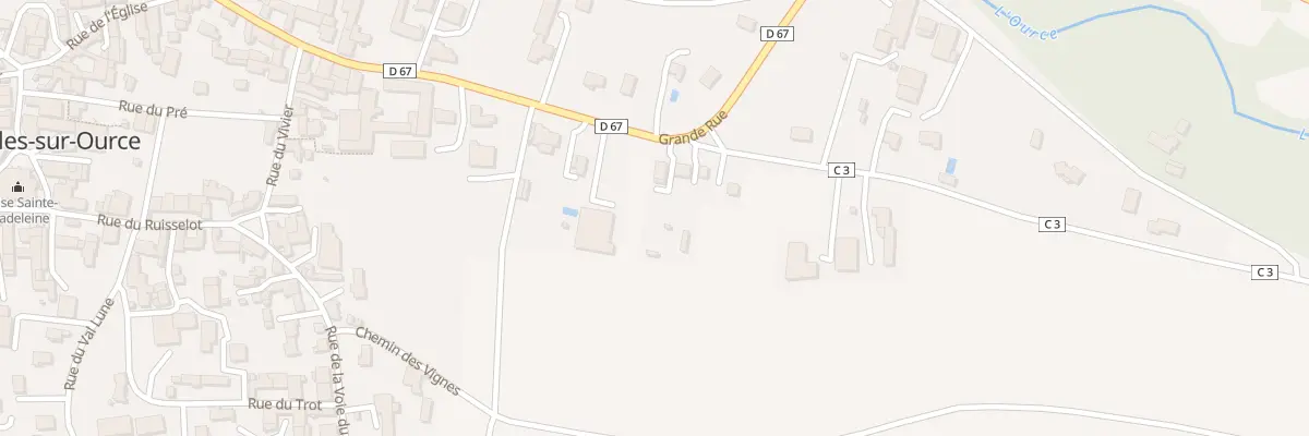 Plan du 7 Gr Grande Rue à Celles-sur-Ource