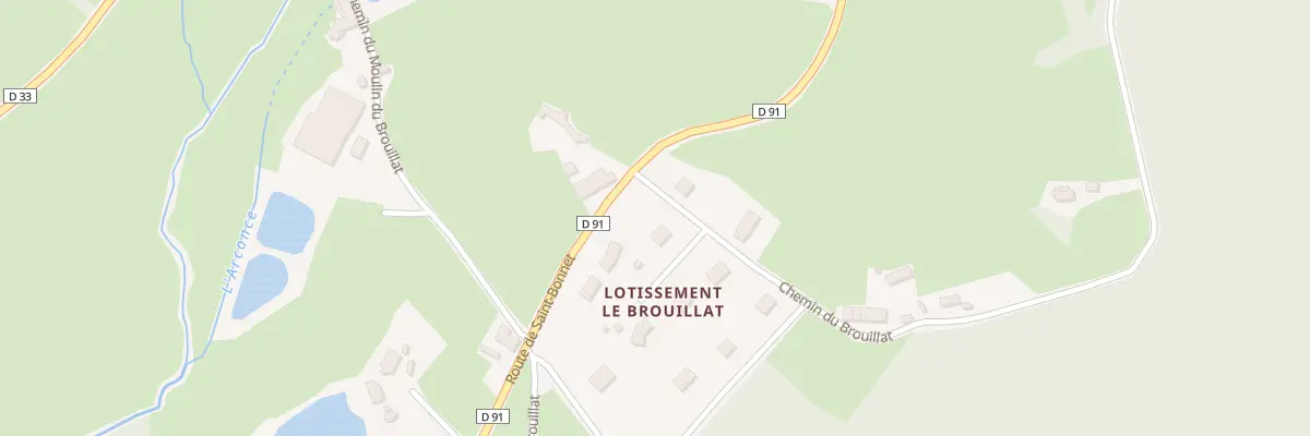 Plan du 46 Che du Brouillat au Rousset-Marizy