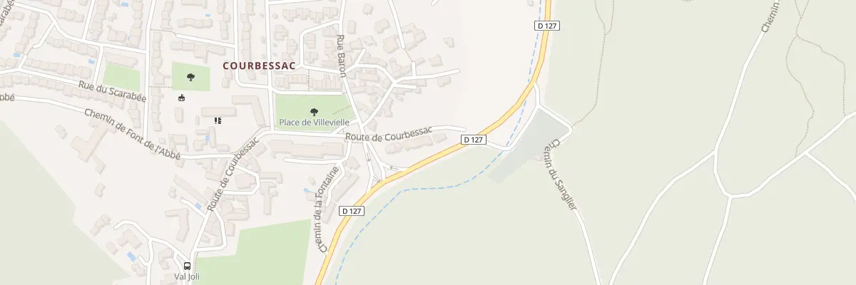 Plan du 3038 Rte de Courbessac à Nîmes