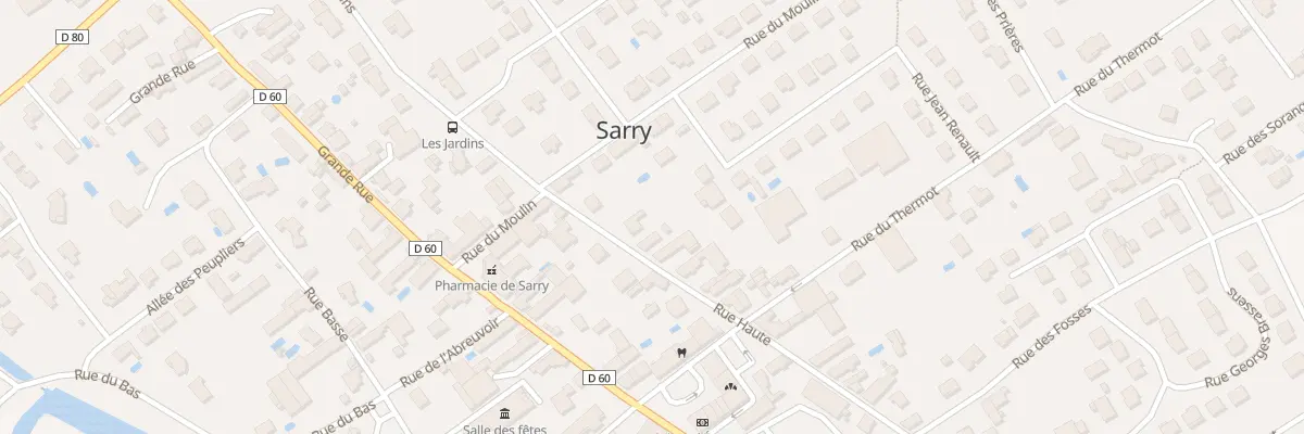 Plan du 8 Rue Haute à Sarry