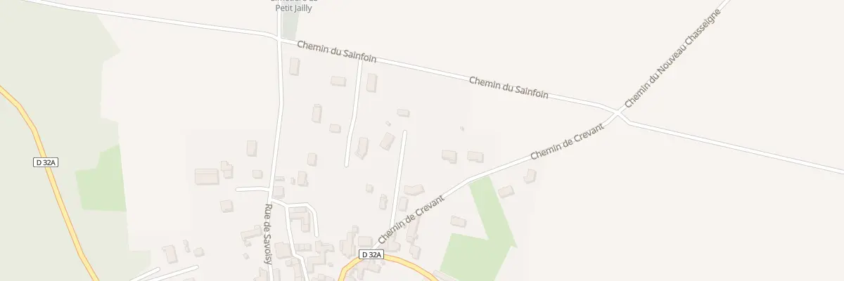 Plan du 7 Che de Crevant à Touillon