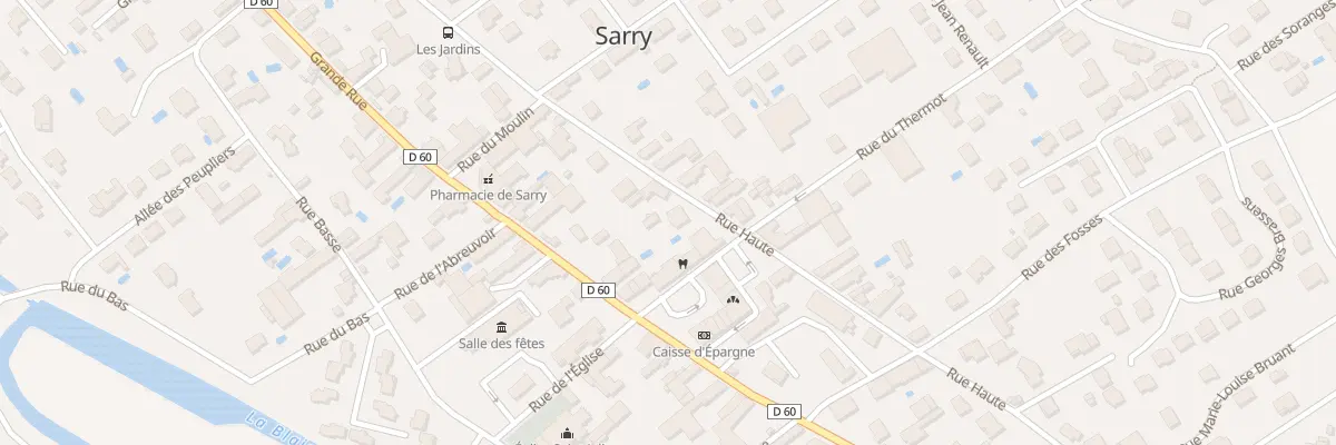Plan du 11 Rue Haute à Sarry