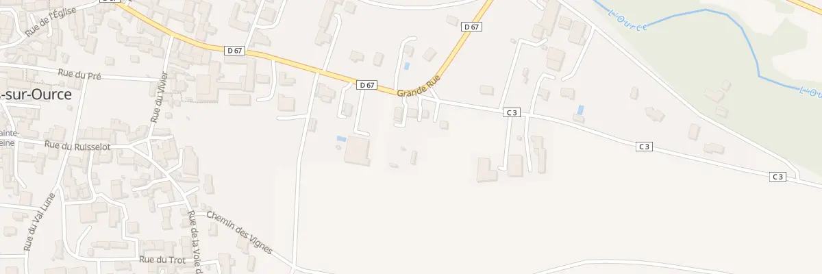 Plan du 5 Gr Grande Rue à Celles-sur-Ource