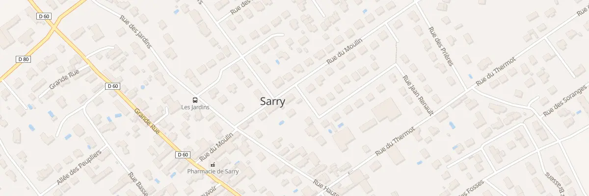 Plan du 3 Rue du Moulin à Sarry