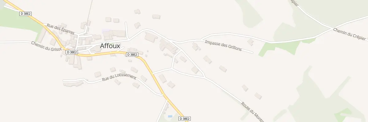 Plan du 320 Rte du Montmeterme à Affoux