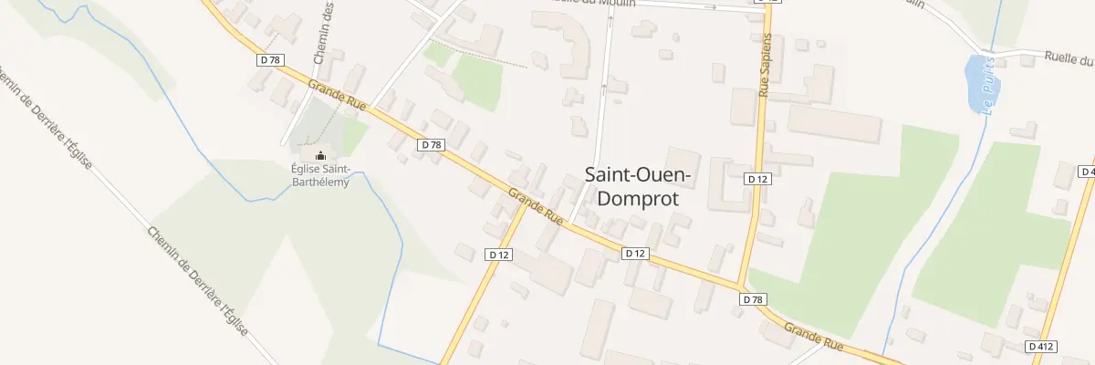 Plan du 20 Gr Grande Rue à Saint-Ouen-Domprot